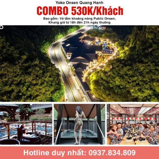 Combo Giờ vàng 530K Yoko Onsen Quang Hanh